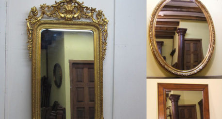 Espejos antiguos dorados